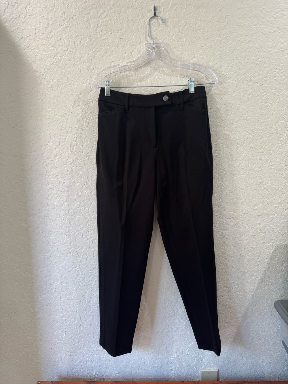 White House Black Market Black Tapered Ankle Pants